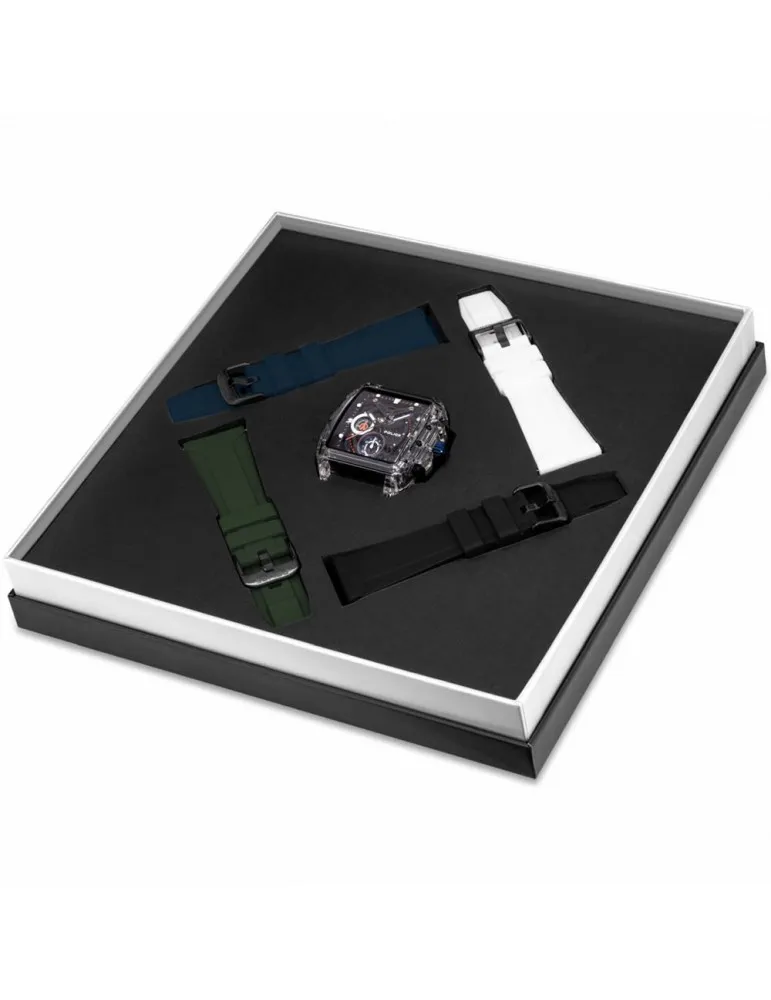 Reloj Police Hombre Clout Set 4 Correas