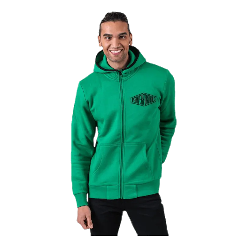 Rendimiento máximo Comfy Zip Hood Green