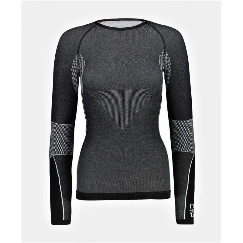Ropa interior CMP Sudadera sin costuras (Nero Mel.) Mujer
