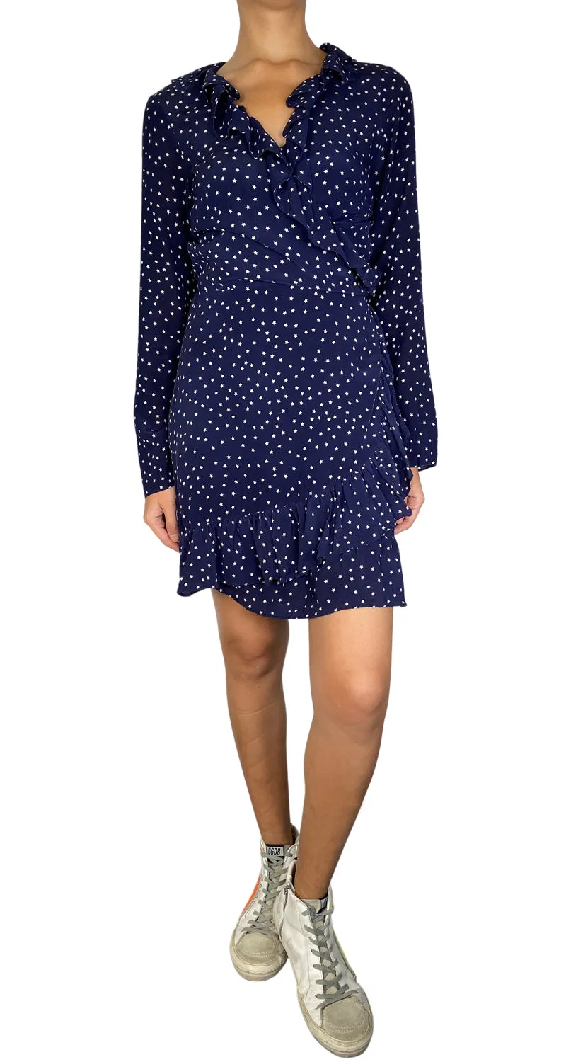 RÉALISATION Vestido Wrap Seda