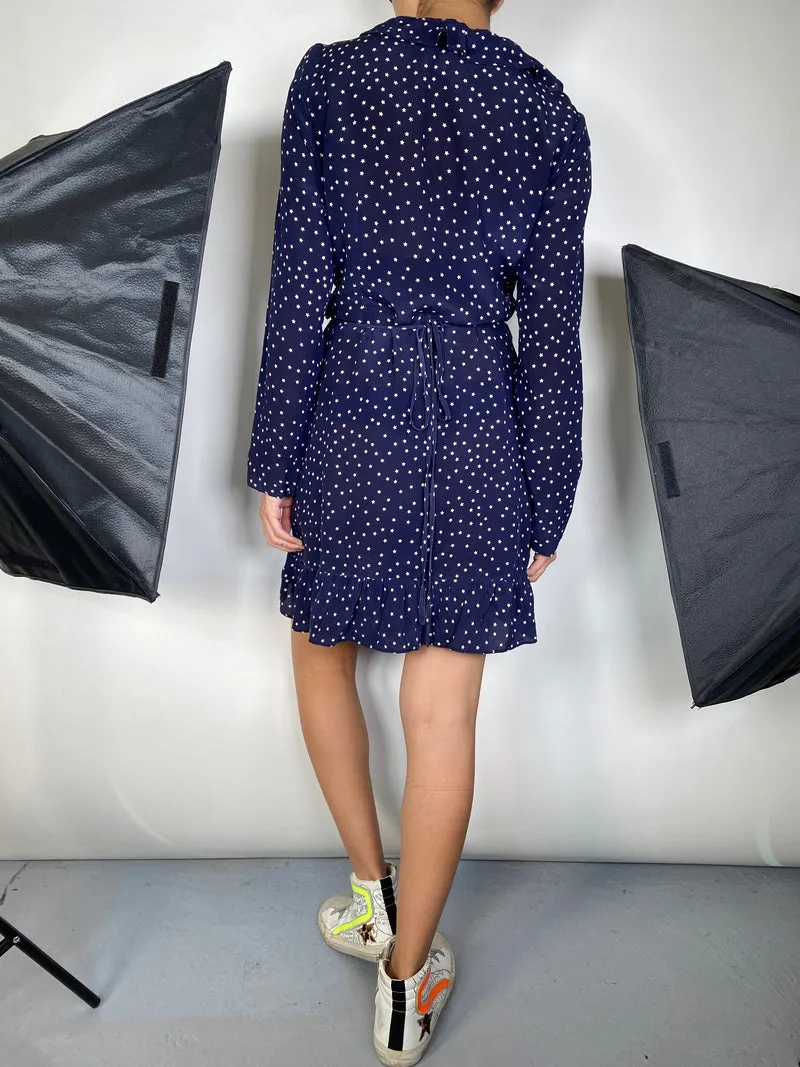 RÉALISATION Vestido Wrap Seda