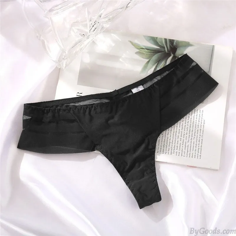 SEXY ICE SILK INVISIBLE LOW RISE THONG GSTRING UNDERWEAR TRANSPARENT WOMEN'S LINGERIE BRIEFS PANTIES 