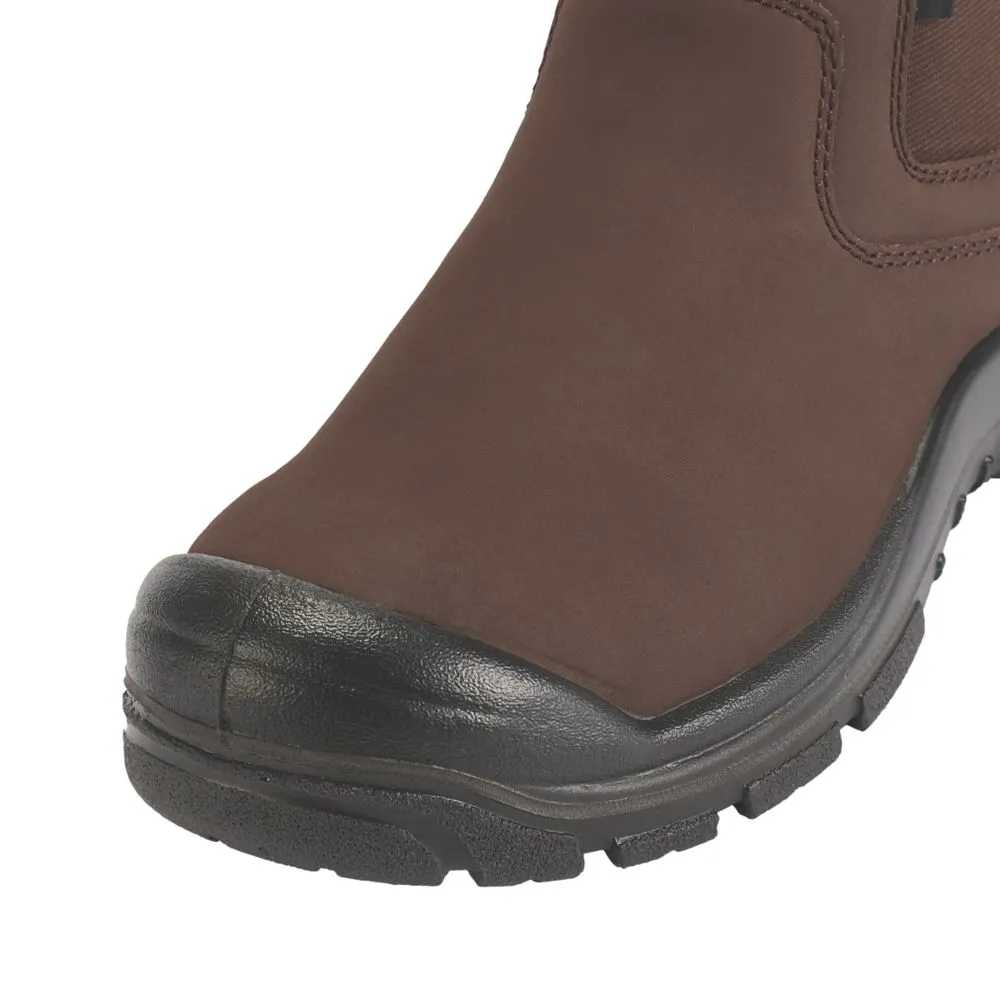 Site Merrien, botas de seguridad de media caña, marrón, talla 44