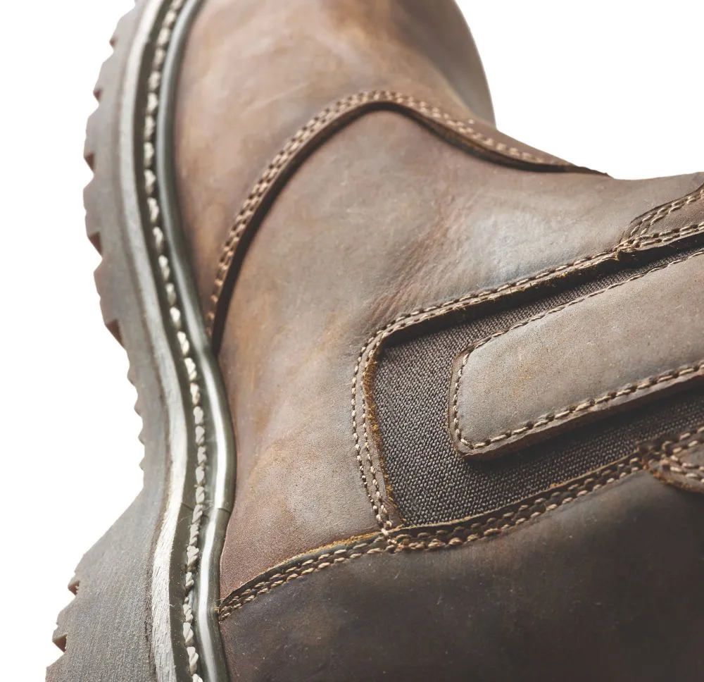Site Mudguard, botas de seguridad de media caña, marrón, talla 43