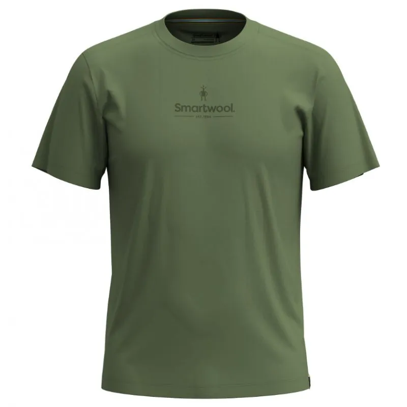 Smartwool Graphic Logo Short Sleeve Tee Apparel FERN GREEN ( MEDIUM GREEN)
