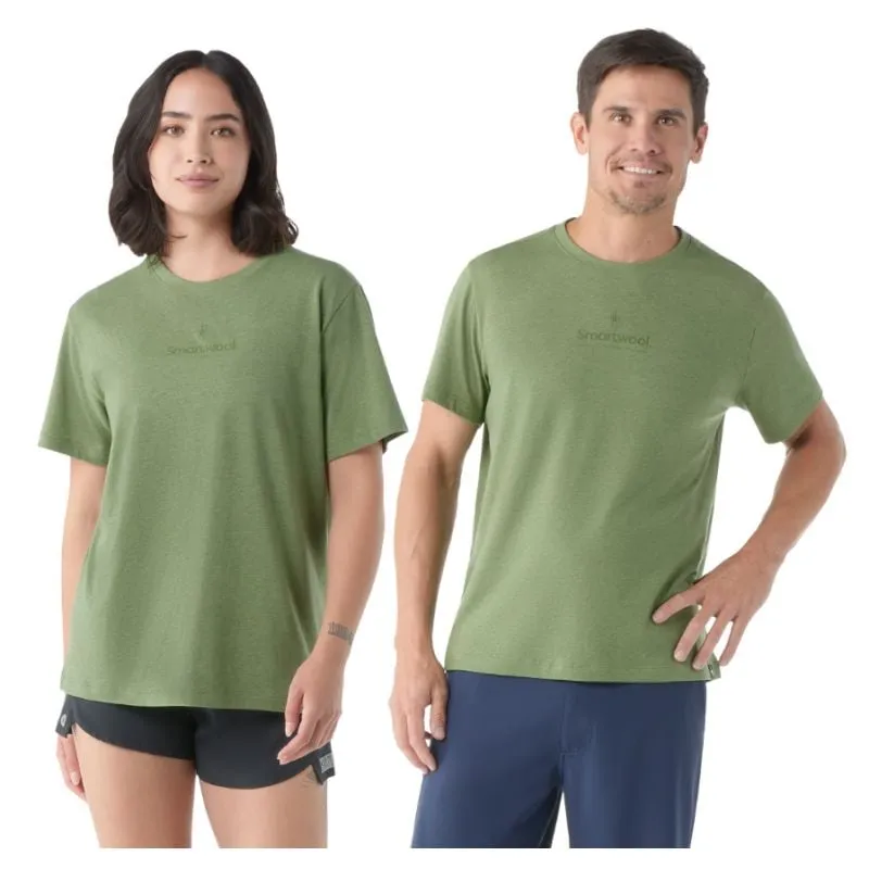 Smartwool Graphic Logo Short Sleeve Tee Apparel FERN GREEN ( MEDIUM GREEN)
