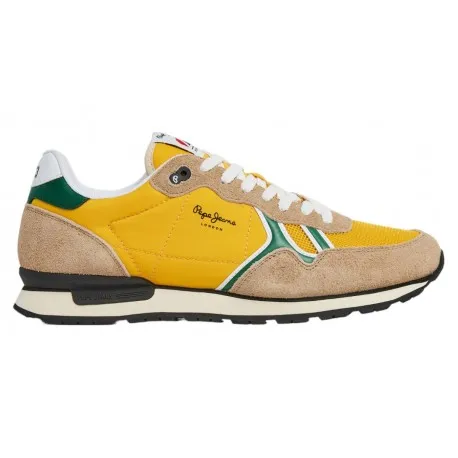 Sneakers Moda Joven Casual Pepe Brit Fut Amarillo. Pepe Jeans