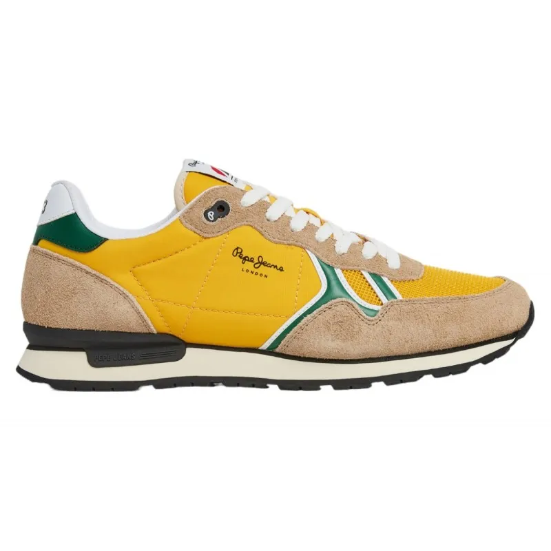 Sneakers Moda Joven Casual Pepe Brit Fut Amarillo. Pepe Jeans