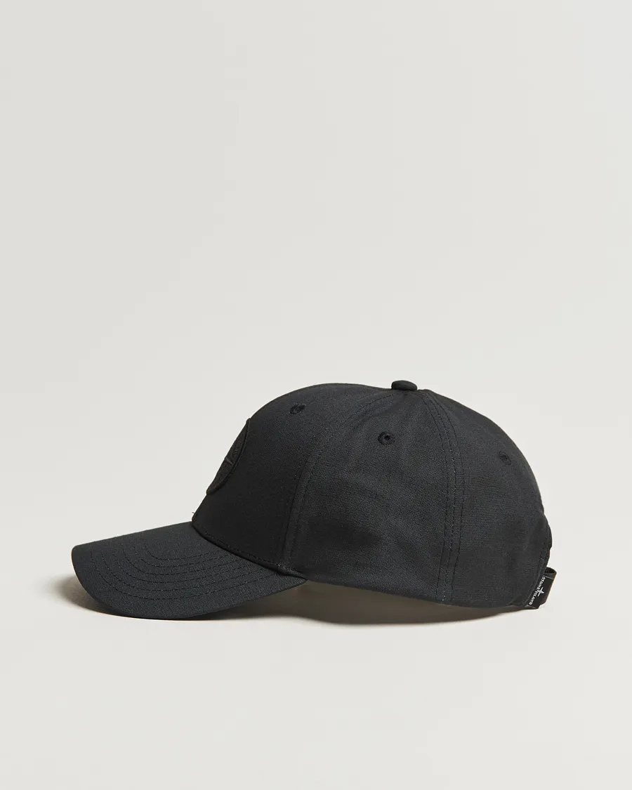 Stone Island Cotton Rep Logo Cap Black