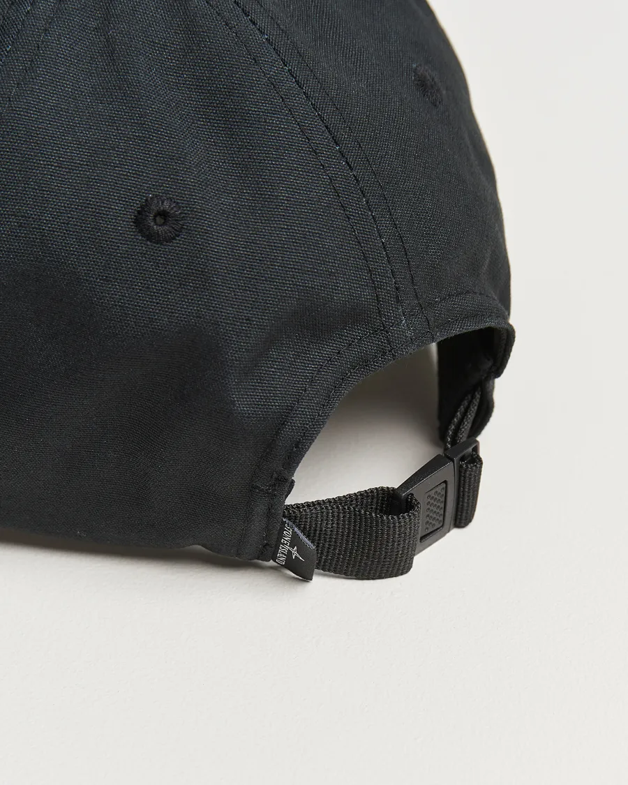 Stone Island Cotton Rep Logo Cap Black