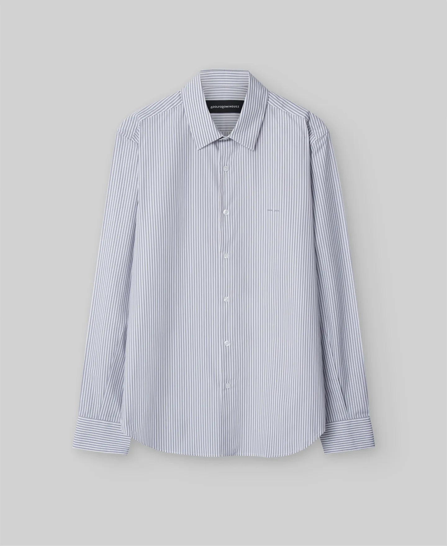 Striped cotton shirt man
