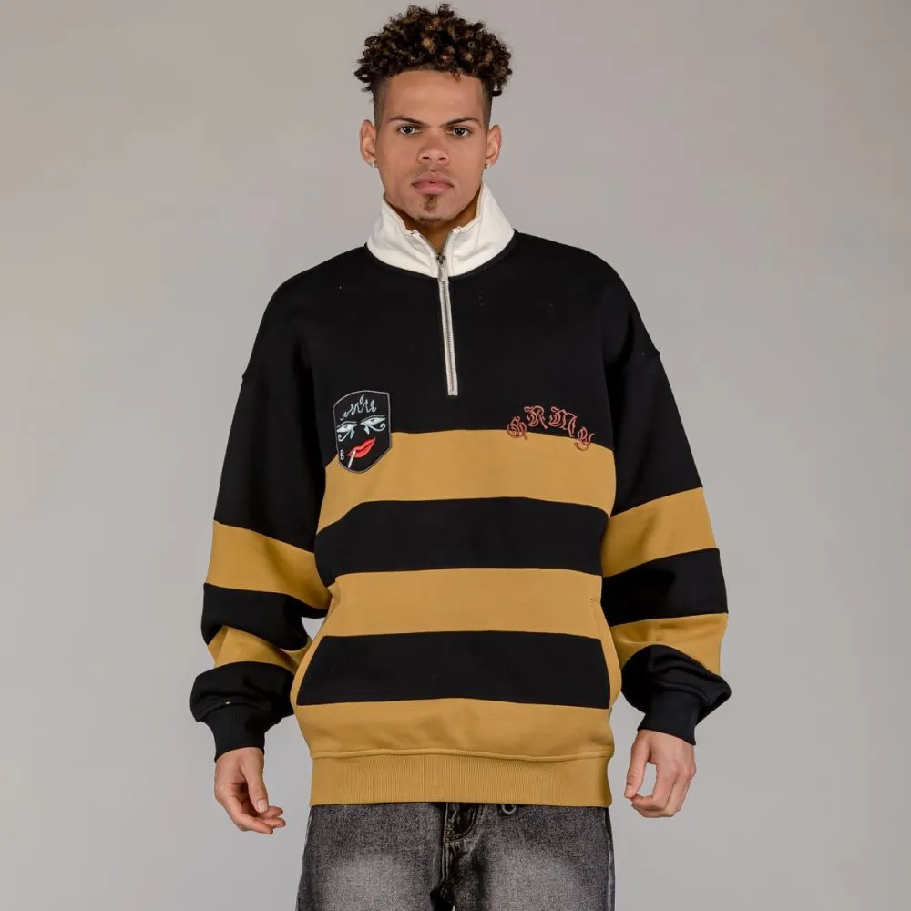 SUDADERA GRIMEY FIRE ROUTE HIGH NECK  BLACK | SPRING 23