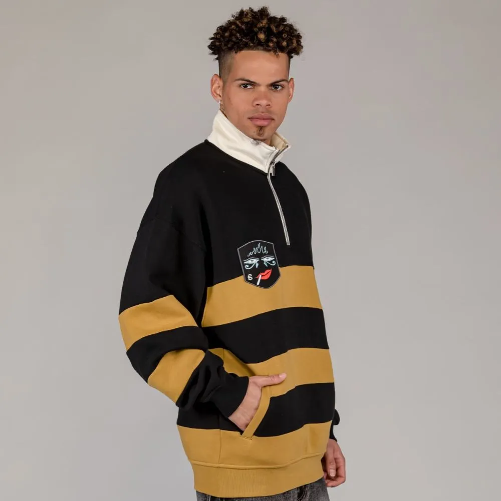 SUDADERA GRIMEY FIRE ROUTE HIGH NECK  BLACK | SPRING 23