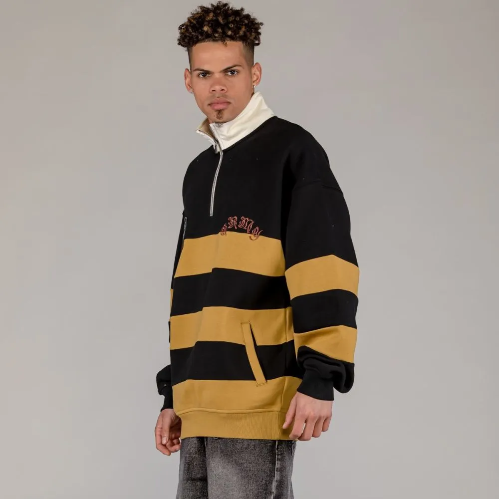 SUDADERA GRIMEY FIRE ROUTE HIGH NECK  BLACK | SPRING 23