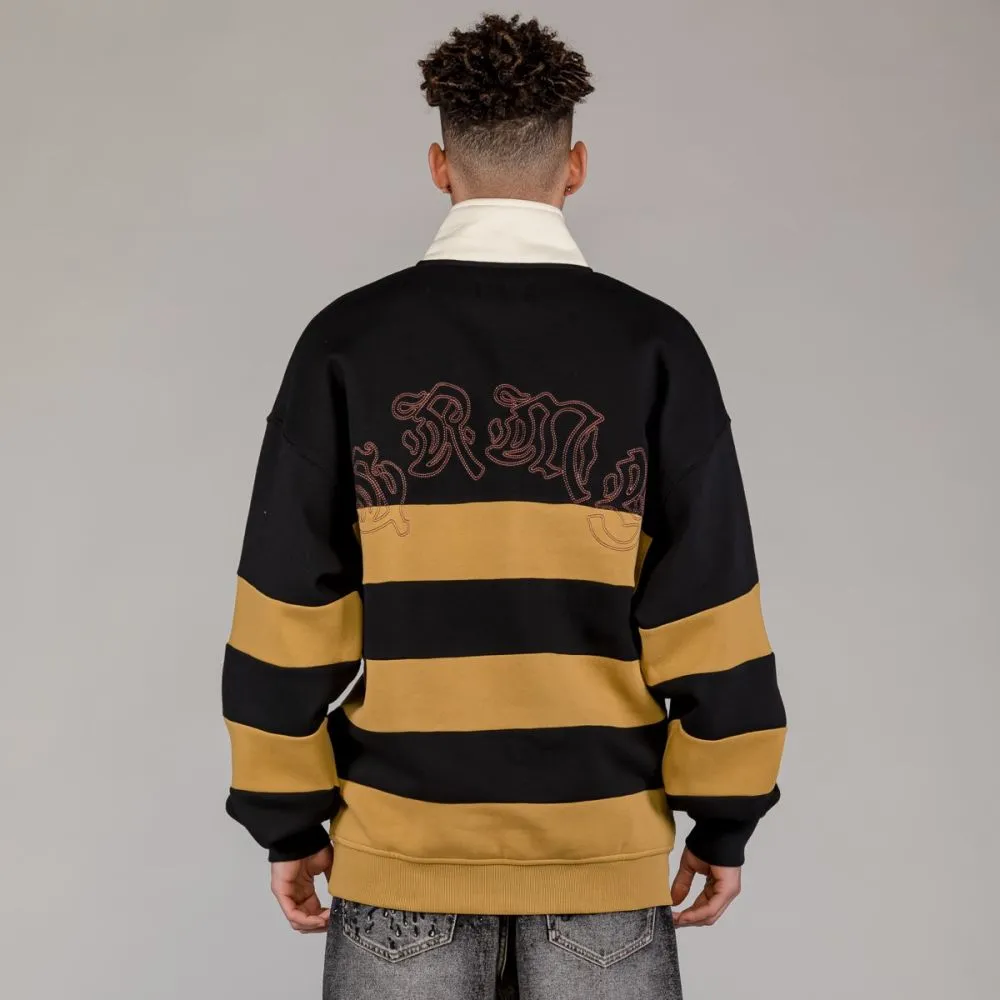 SUDADERA GRIMEY FIRE ROUTE HIGH NECK  BLACK | SPRING 23