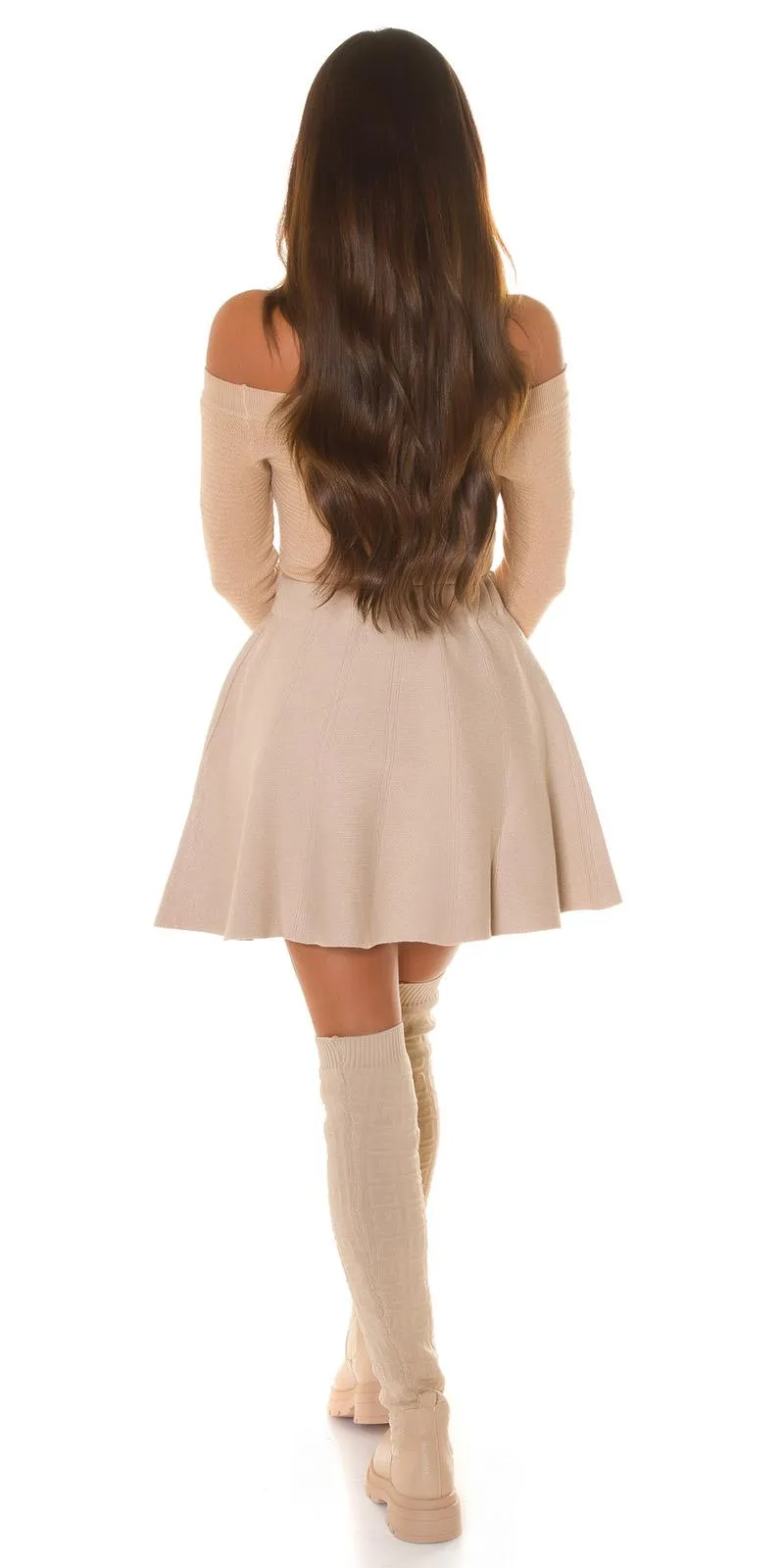 Suéter ajustado Beige