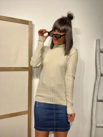 Suéter Básico Canalé AMAURY Beige