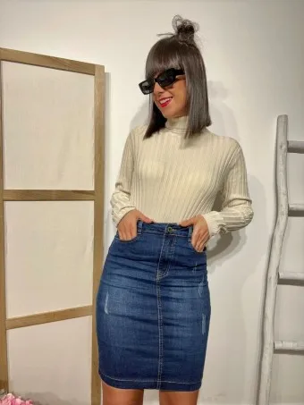 Suéter Básico Canalé AMAURY Beige