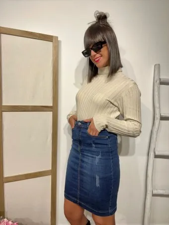 Suéter Básico Canalé AMAURY Beige