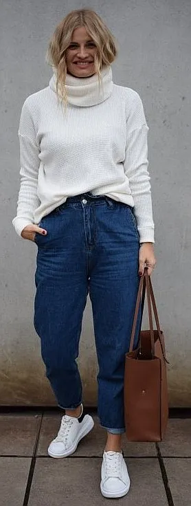 SUéTER M.ASCHBE ORIGINAL TURTLENECK STRUCTURE  CREAM  WOMEN´S