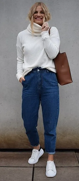 SUéTER M.ASCHBE ORIGINAL TURTLENECK STRUCTURE  CREAM  WOMEN´S