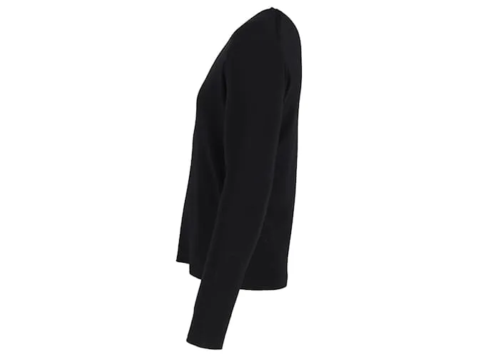 SUéTER VNECK JIL SANDER EN LANA NEGRA NEGRO 