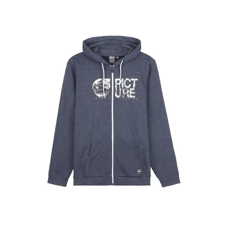 Sweat Picture Basement Zip Sweat (Azul oscuro jaspeado) hombre