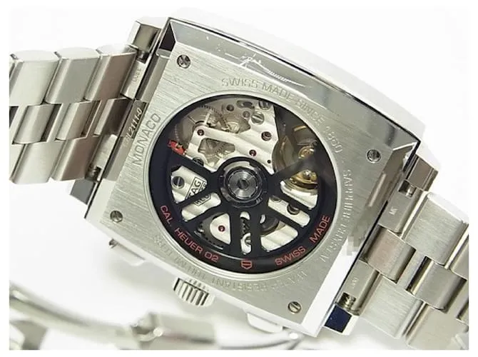 TAG HEUER Monaco Cronógrafo Heuer02 azul Ref.CBL2111 Hombre Plata 