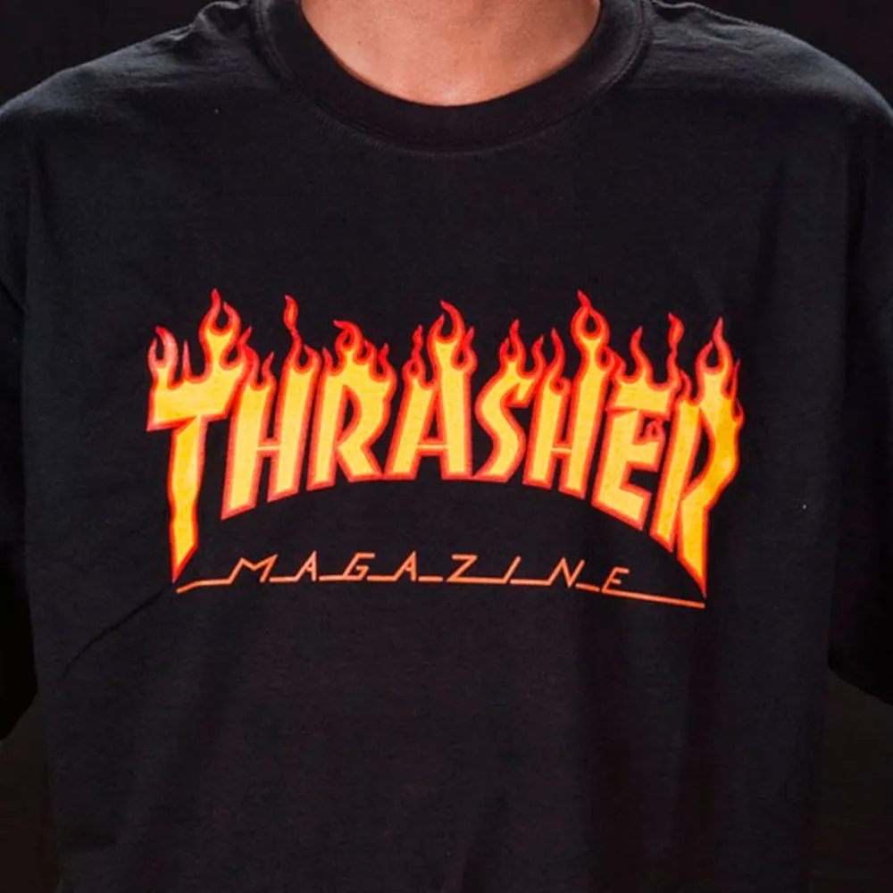 THRASHER FLAME LOGO TEE