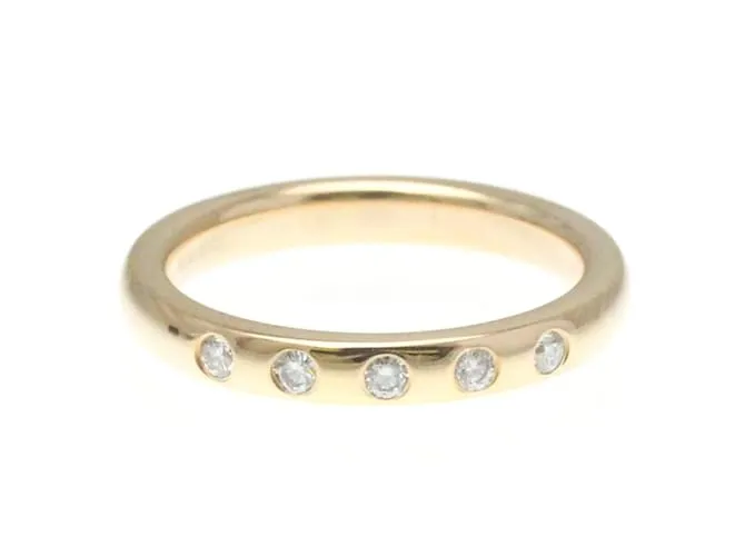 Tiffany & Co Anillo apilable Tiffany 5P Diamante Elsa Peretti Dorado 