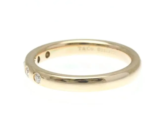 Tiffany & Co Anillo apilable Tiffany 5P Diamante Elsa Peretti Dorado 