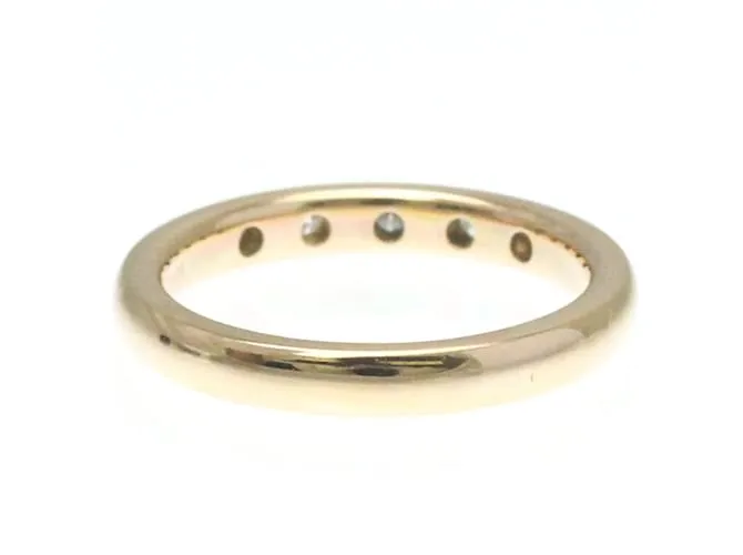 Tiffany & Co Anillo apilable Tiffany 5P Diamante Elsa Peretti Dorado 