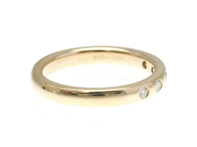 Tiffany & Co Anillo apilable Tiffany 5P Diamante Elsa Peretti Dorado 