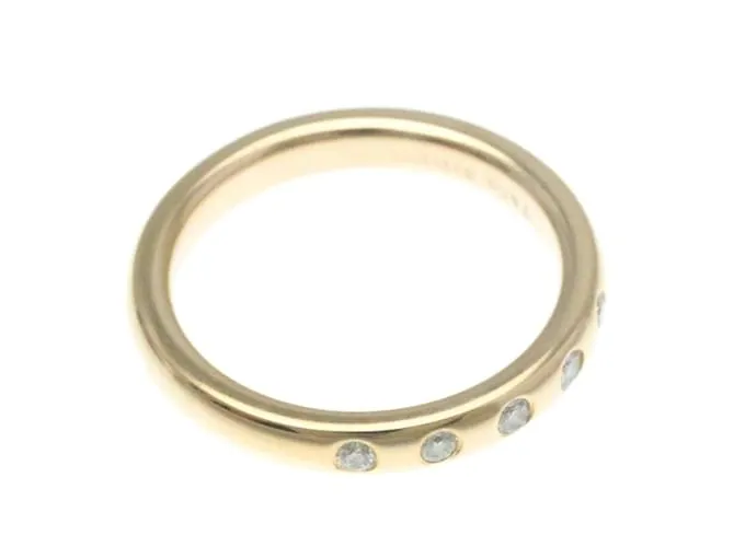 Tiffany & Co Anillo apilable Tiffany 5P Diamante Elsa Peretti Dorado 