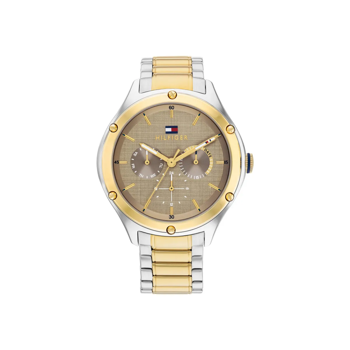 TOMMY HIFIGER RELOJ BITOCONAL CHAPADO EN ORO  TOMMY HILFIGER