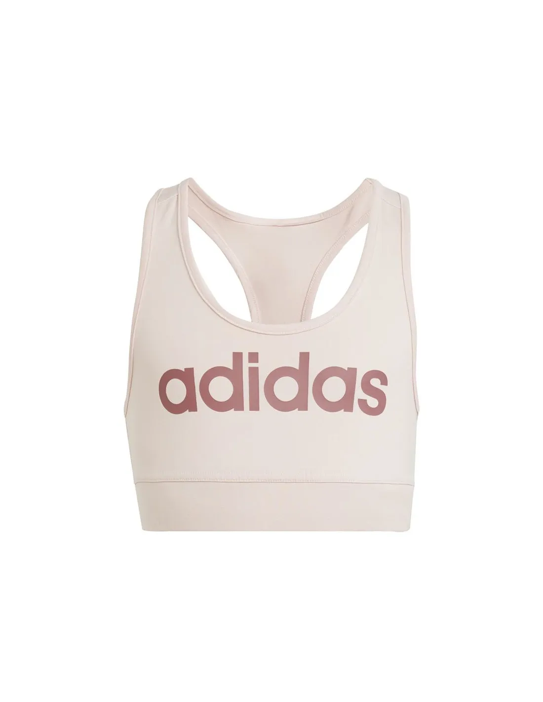 Top adidas Essentials Linear Logo Cotton Top Niña Rosa