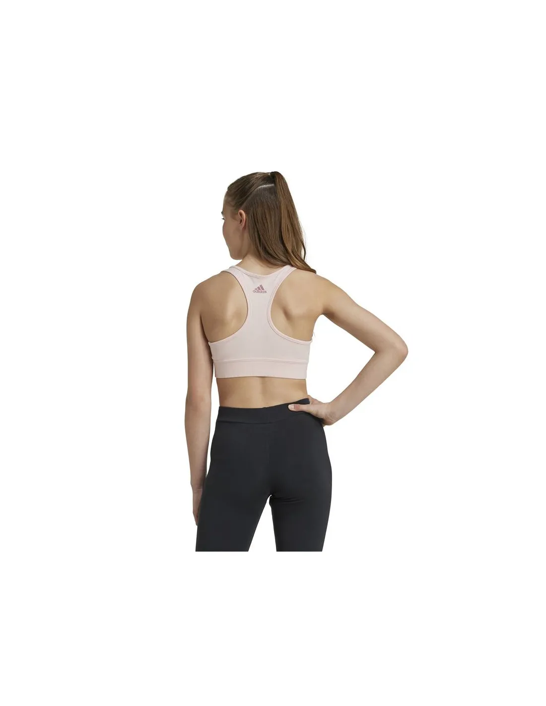 Top adidas Essentials Linear Logo Cotton Top Niña Rosa