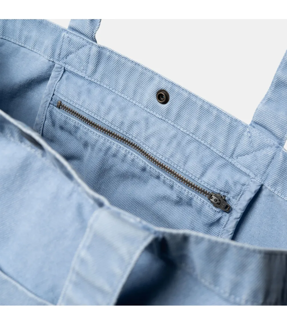 TOTE BAG CARHARTT WIP GARRISON TOTE  FROSTED BLUE STONE DYED