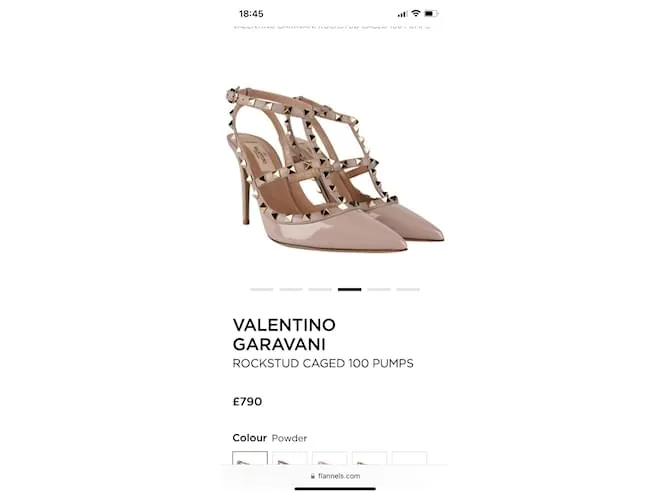 Valentino Garavani Tacones Beige 