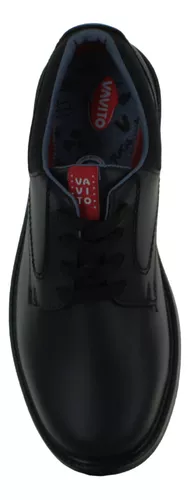 Vavito Zapato Choclo Vestir Formal Escolar Piel Niño 89709