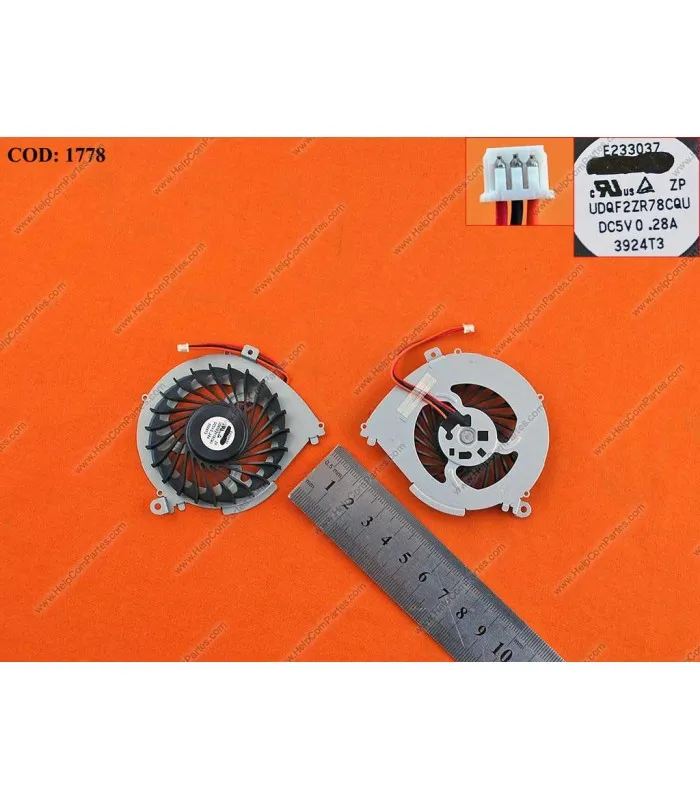 VENTI. SONY SVF 14 SVF142A27T SVF142A1DT SVF142C28T SERIES UDQF2ZR78CQU 3PIN ORIG.