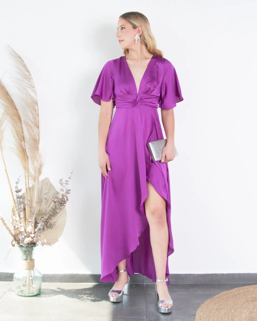 Vestido de Fiesta Largo Charlotte Magenta