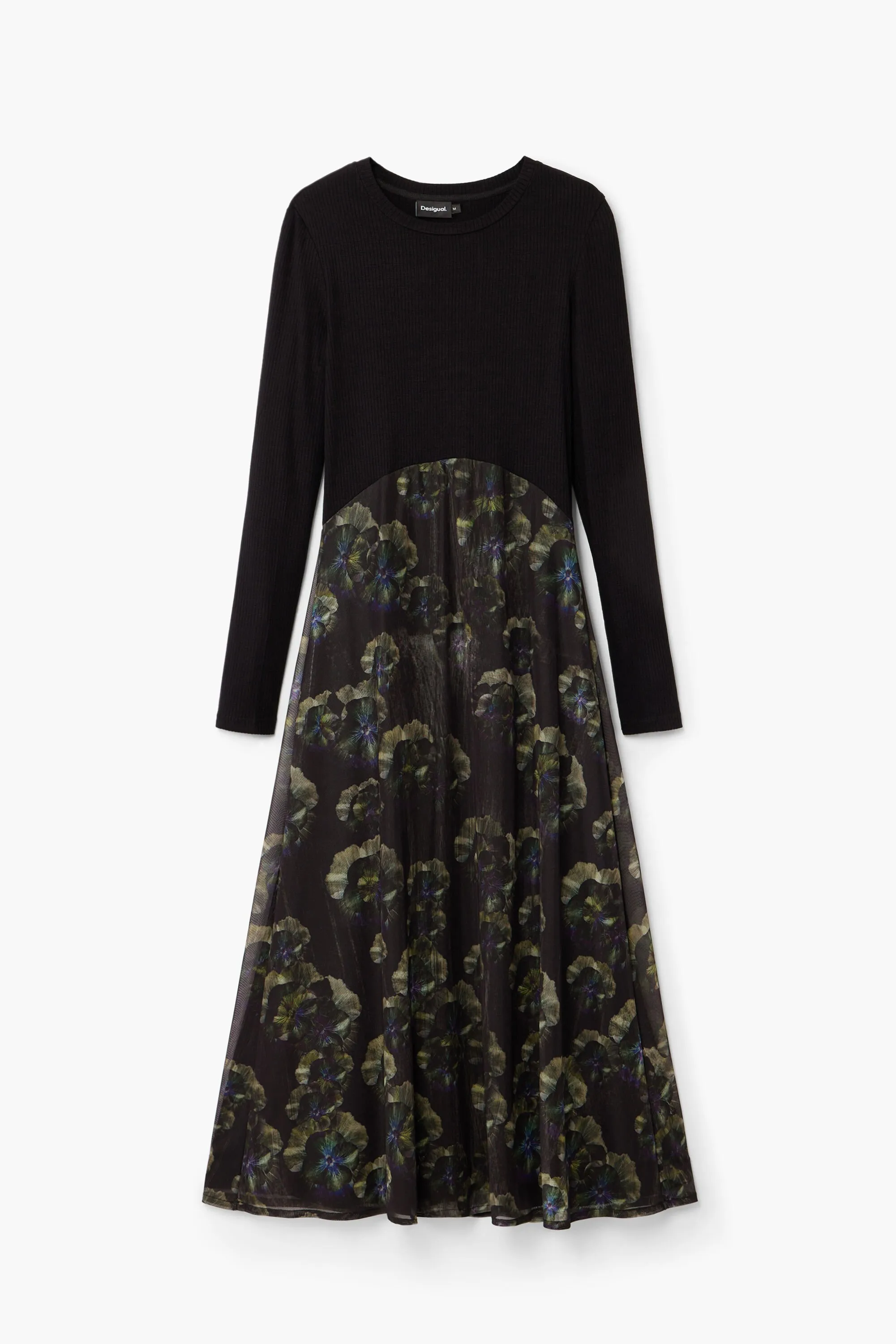 Vestido midi floral M. Christian Lacroix