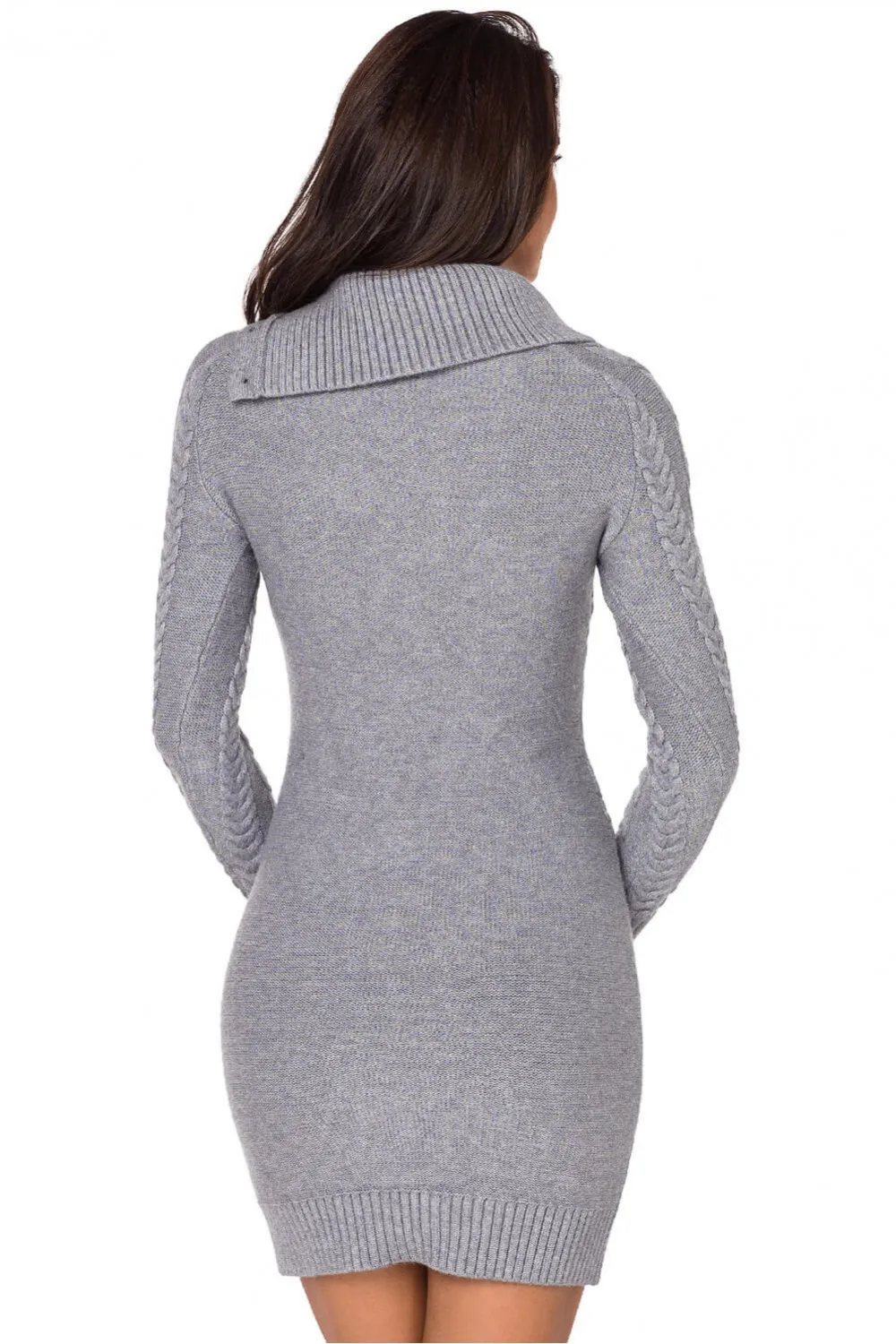 Vestido suéter gris
