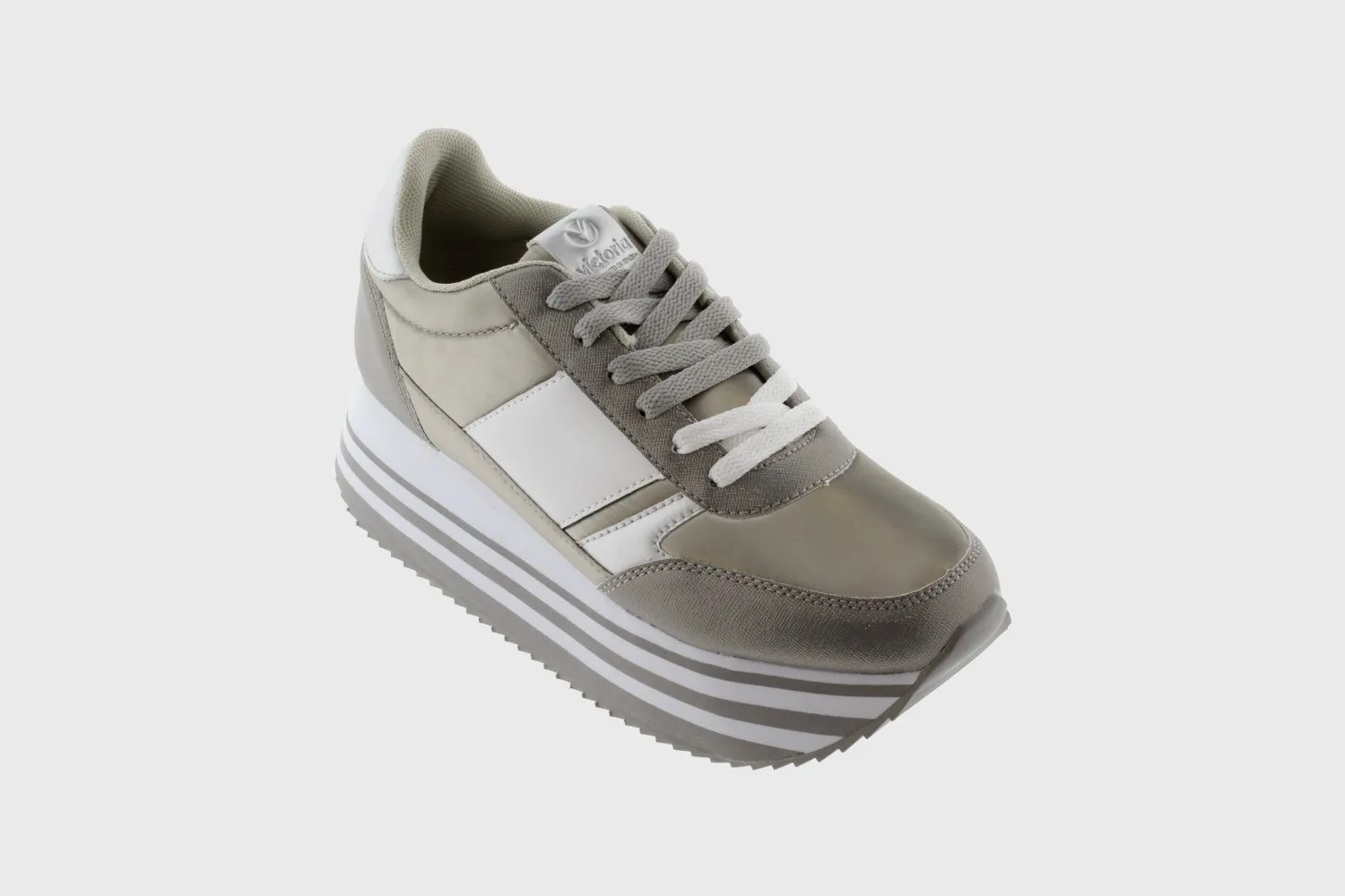 victoria Barcelona Doble Plataforma plata, zapatillas 1142112