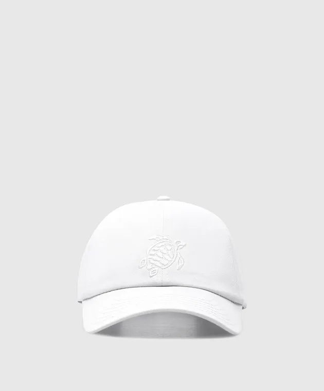 Vilebrequin White cap with logo embroidery
