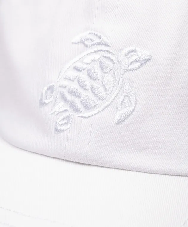 Vilebrequin White cap with logo embroidery