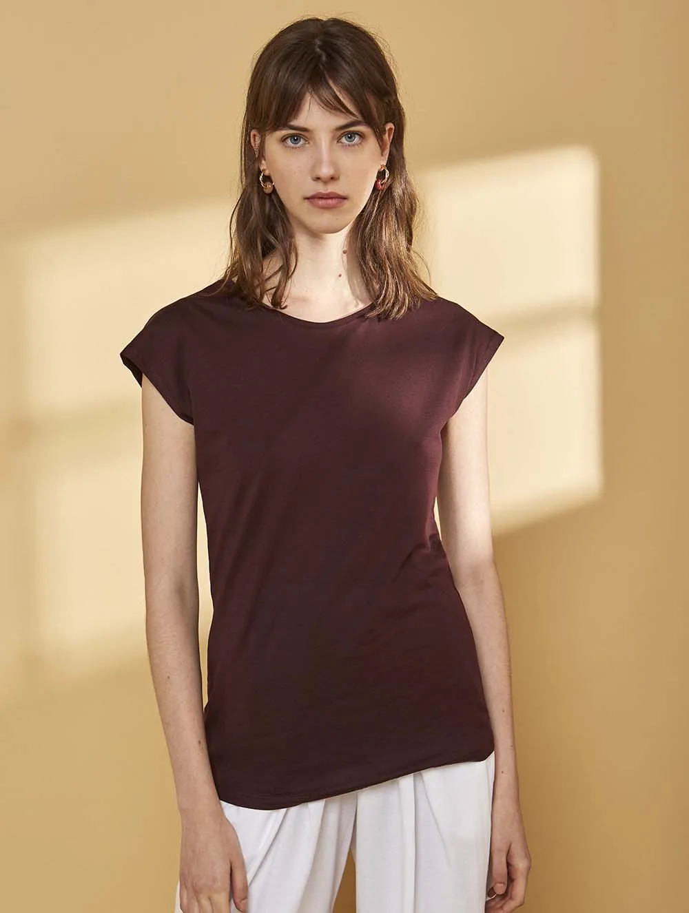 Viola shirt garnet
