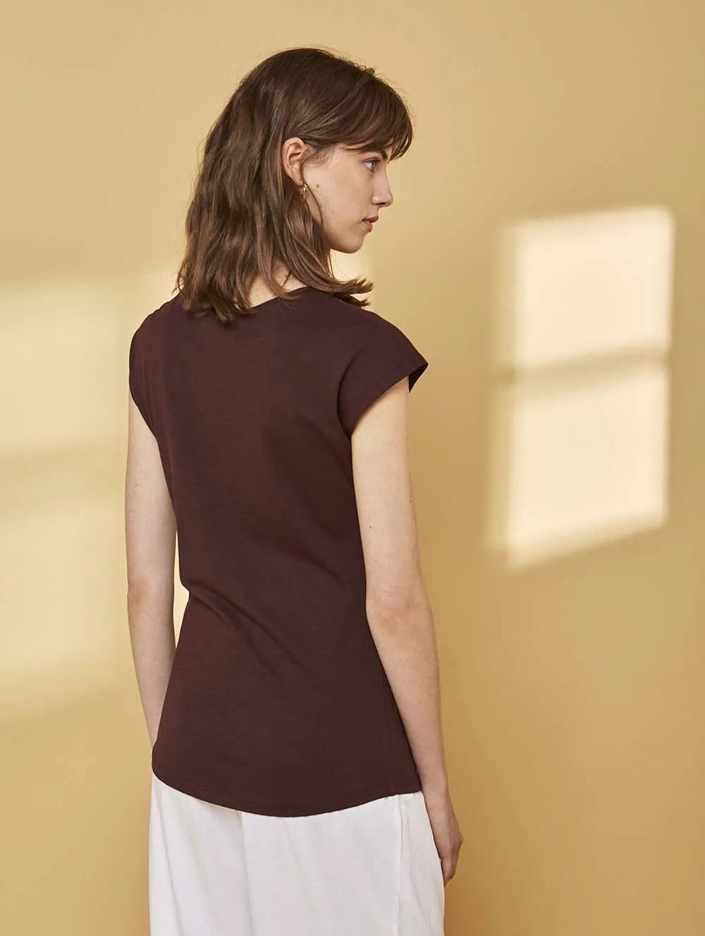 Viola shirt garnet