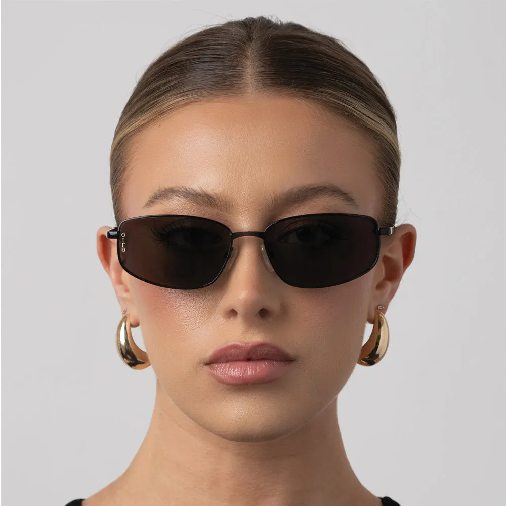WILLOW BLACK SMOKE SUNGLASSES